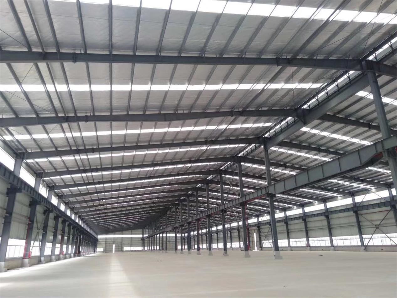 Modular Prefab Steel Workshop with Crane Beam Large Span