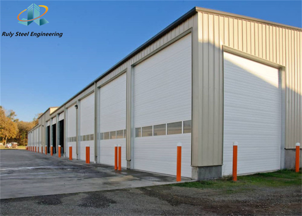 Custom Large Span Steel Workshop Prefab Structure with H-Section Beams