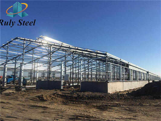 Custom Large Span Steel Workshop Prefab Structure with H-Section Beams